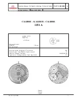 Preview for 1 page of Omega Calibre 1151 A Technical Manual