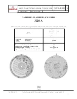 Preview for 1 page of Omega Calibre 3220 A Technical Manual