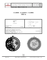 Preview for 1 page of Omega Calibre 3313 A Technical Manual