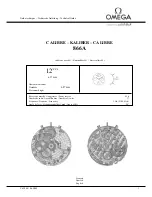 Omega Calibre 866 A Technical Manual предпросмотр