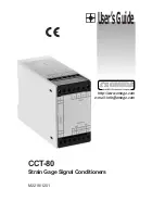 Предварительный просмотр 1 страницы Omega CCT-80 Series User Manual