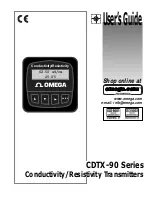 Preview for 1 page of Omega CDTX-90 Series User Manual