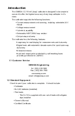 Preview for 3 page of Omega CL110 User Manual