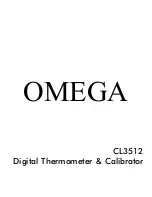 Предварительный просмотр 1 страницы Omega CL3512 Operating Instructions Manual