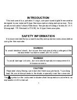 Предварительный просмотр 3 страницы Omega CL3512 Operating Instructions Manual