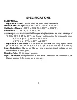 Предварительный просмотр 4 страницы Omega CL3512 Operating Instructions Manual