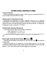 Preview for 6 page of Omega CL3512 Operating Instructions Manual