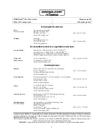 Preview for 2 page of Omega CL551 User Manual