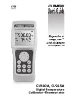 Omega CL940A User Manual preview