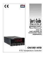 Preview for 1 page of Omega CN1001-RTD User Manual