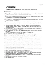 Preview for 3 page of Omega CN16D3-R-AC User Manual