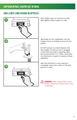 Preview for 11 page of Omega COLDPRESS 365 NC1000MB User Manual