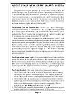 Preview for 3 page of Omega Crime Guard 850i3 Operation Manual
