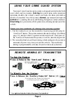 Preview for 4 page of Omega Crime Guard 850i3 Operation Manual