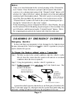 Предварительный просмотр 11 страницы Omega Crime Guard 850i3 Operation Manual