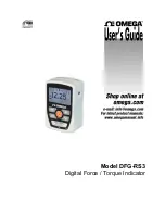 Preview for 1 page of Omega DFG-RS3 User Manual