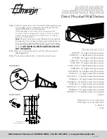Omega Direct Mounted Wall Shelf Assembly Instructions preview