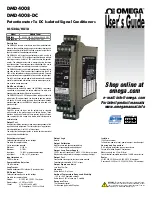 Omega DMD4008 User Manual предпросмотр