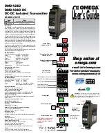 Preview for 1 page of Omega DMD4380 User Manual