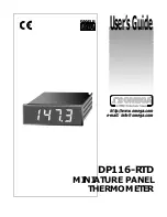 Preview for 1 page of Omega DP116-EC1 User Manual