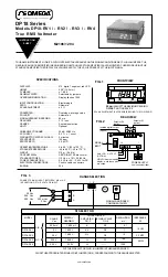 Предварительный просмотр 1 страницы Omega DP18-RV1 Instruction Sheet