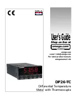 Preview for 1 page of Omega DP26-TC User Manual