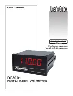 Preview for 1 page of Omega DP3001 User Manual