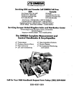 Preview for 2 page of Omega DP460 Operator'S Manual