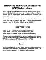 Preview for 3 page of Omega DP460 Operator'S Manual