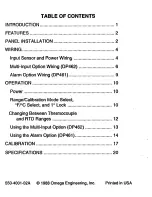 Preview for 4 page of Omega DP460 Operator'S Manual