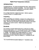 Preview for 5 page of Omega DP460 Operator'S Manual