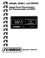 Omega DP462 Operator'S Manual preview