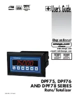 Omega DPF75 SERIES User Manual предпросмотр