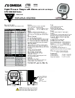 Preview for 1 page of Omega DPG1000DAR-30V100 Instruction Sheet