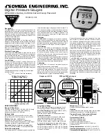 Предварительный просмотр 1 страницы Omega DPG1000L Series Instruction Sheet