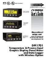 Preview for 1 page of Omega DPi1701 User Manual