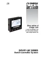 Preview for 1 page of Omega DPU91-BC SERIES User Manual