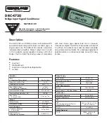 Omega DRC-4720 Instruction Sheet предпросмотр
