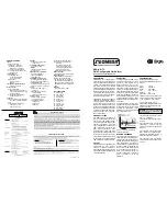 Предварительный просмотр 1 страницы Omega DRG-AR-TC Instruction Sheet