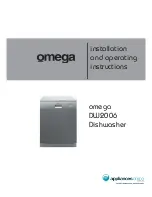 Предварительный просмотр 1 страницы Omega DW2006 Installation And Operating Instructions Manual