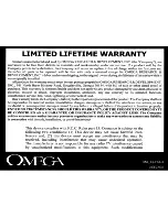 Предварительный просмотр 12 страницы Omega ECHO-3 Operation And Installation Manual