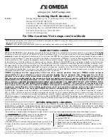 Предварительный просмотр 2 страницы Omega EWS-TX Instruction Sheet