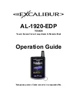 Preview for 1 page of Omega Excalibur AL-1920-EDP Operation Manual