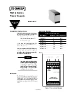 Omega FAR-2 Series Instruction Sheet preview