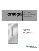 Omega FBS600S Installation And Operating Instructions Manual предпросмотр