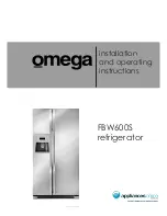 Preview for 1 page of Omega FBW600S Installation And Operating Instructions Manual