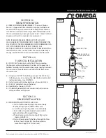 Предварительный просмотр 2 страницы Omega FCLTX-100 Series Instruction Sheet