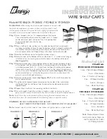 Preview for 1 page of Omega FFC18362CH Assembly Instructions