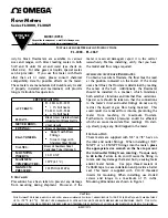 Omega FL-2000 Series Installation & Operation Instructions preview