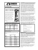 Preview for 4 page of Omega FL-505 Operator'S Manual